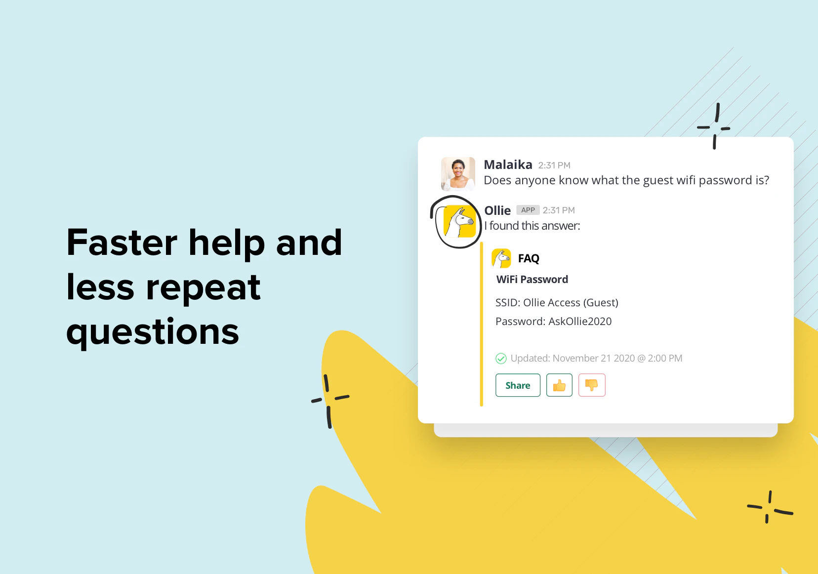 screenshot of Lessonly Knowledge